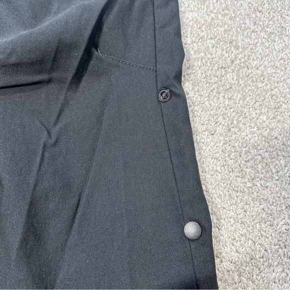 Prana Halle II Pants Mid Rise Hem Roll Up UPF 50+ Outdoor Hiking in Black 4 Tall - Picture 9 of 16